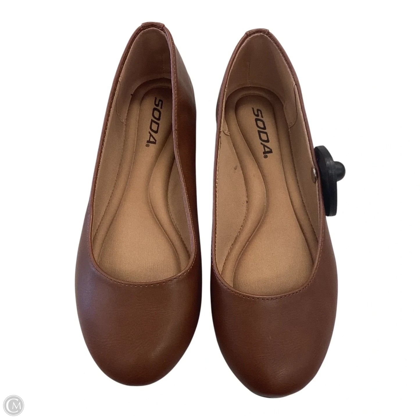 Shoes Flats By Soda In Brown, Size: 7.5