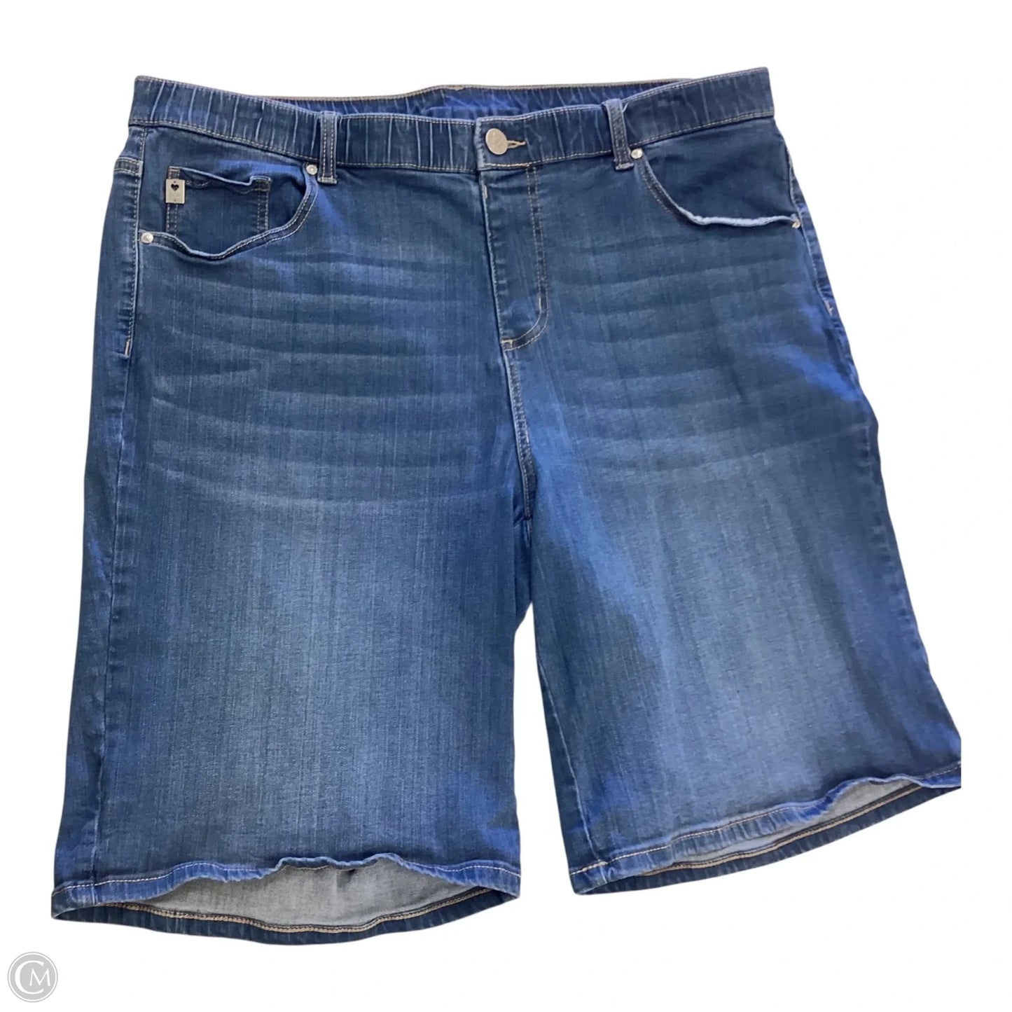 Shorts By Belle By Kim Gravel In Blue Denim, Size: 20