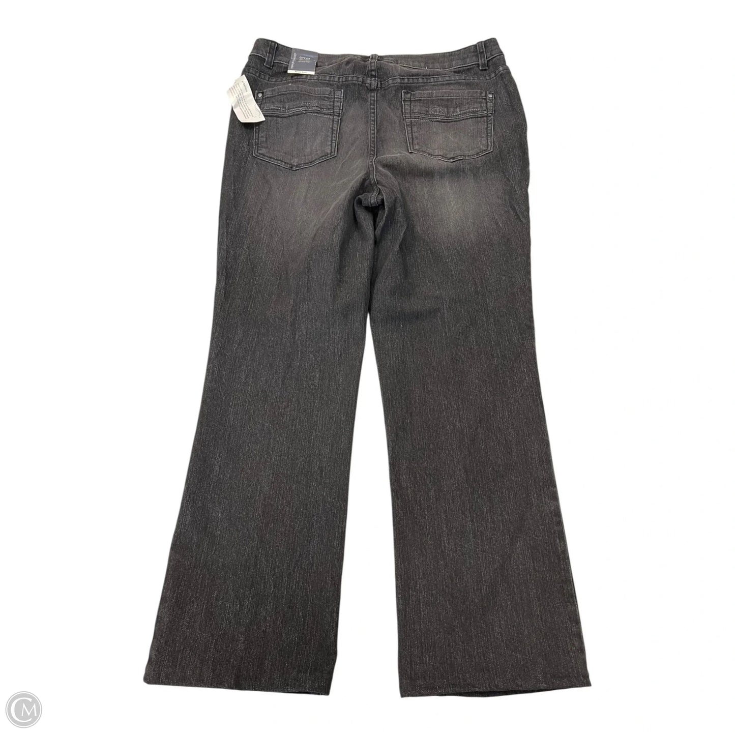 Jeans Straight By Christopher And Banks In Grey Denim, Size: 14