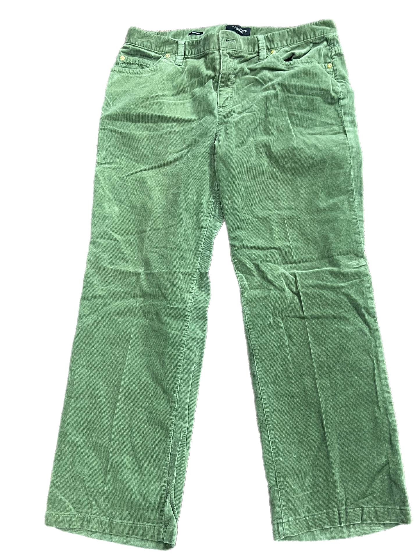 Pants Corduroy By Talbots In Green, Size: 14