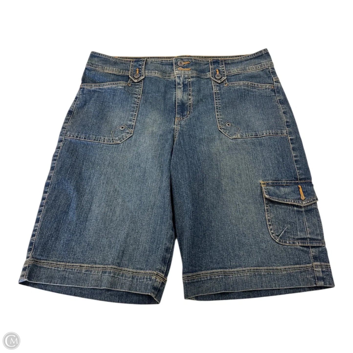 Shorts By Gloria Vanderbilt In Blue Denim, Size: 16