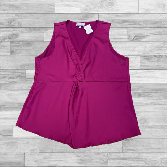 Top Sleeveless By Clothes Mentor In Pink & Purple, Size: L