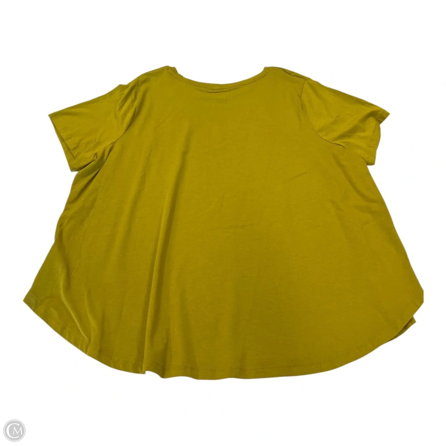 Top Short Sleeve Basic By Ava & Viv In Green, Size: 3x