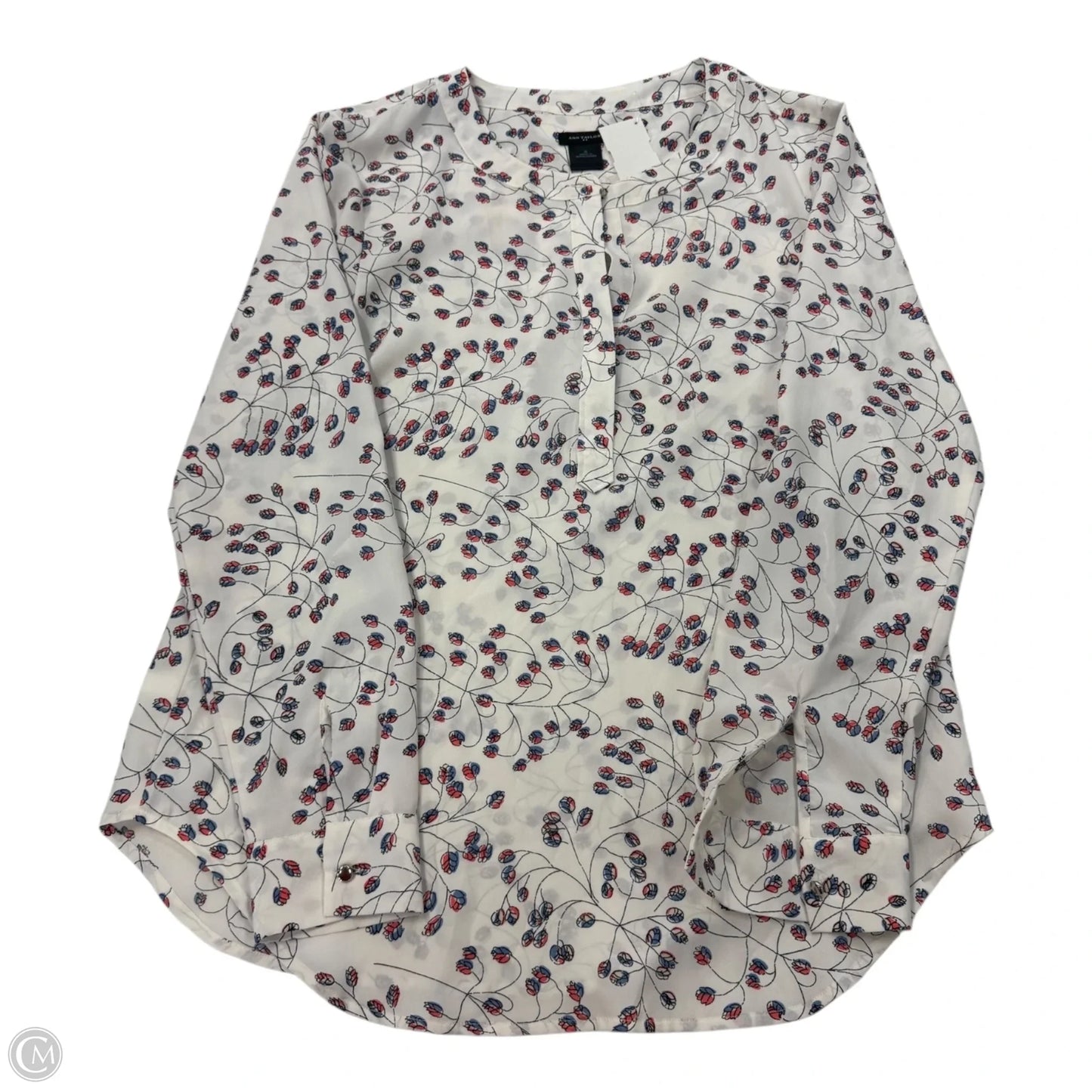 Top Long Sleeve By Ann Taylor In Multi-colored, Size: S