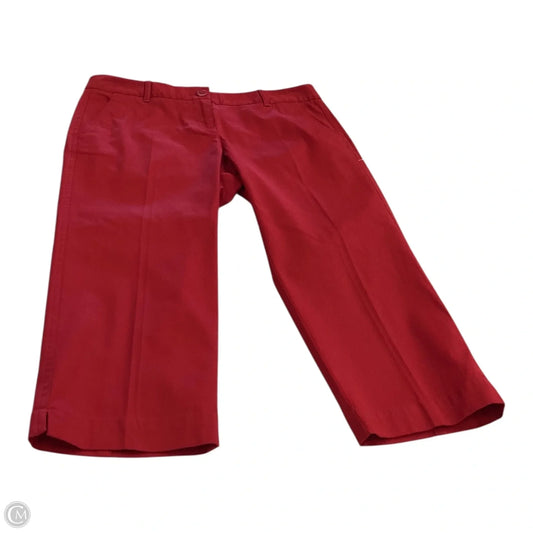Capris By Talbots In Red, Size: 4p