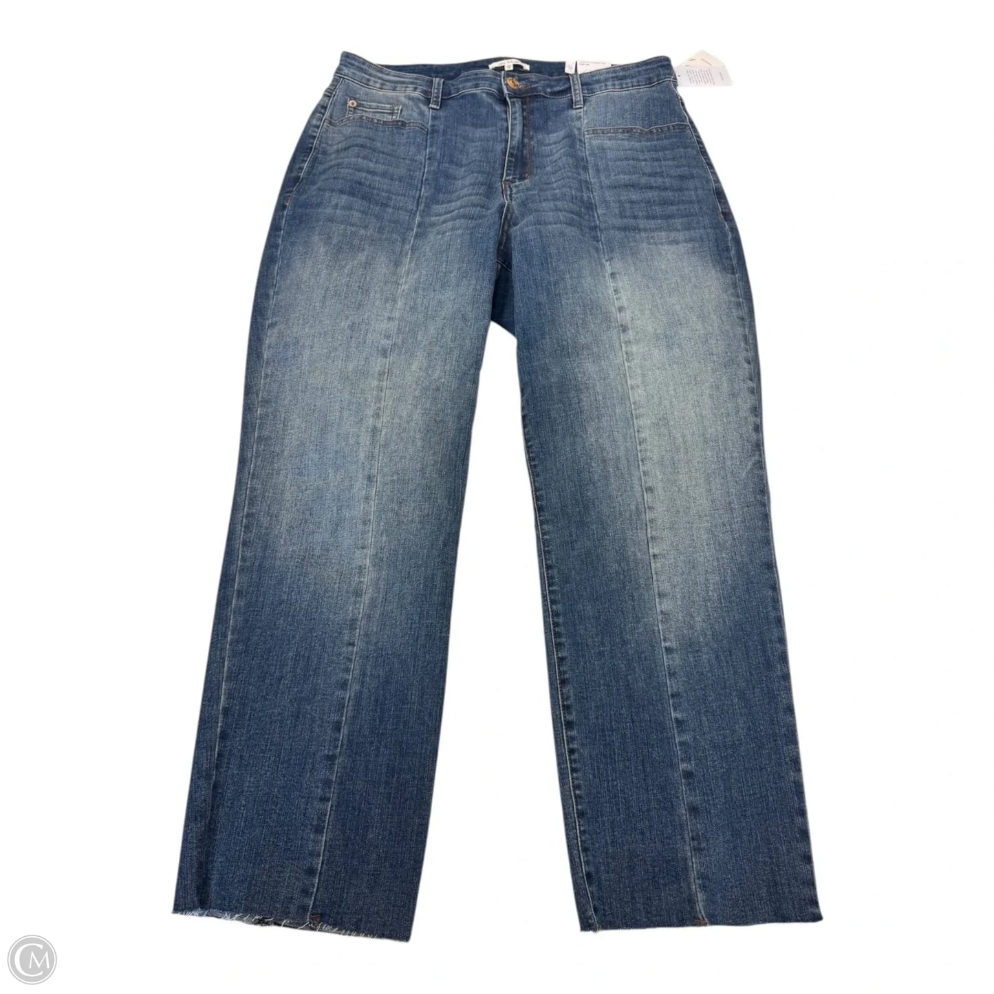 Jeans Straight By Sts Blue In Blue Denim, Size: 16