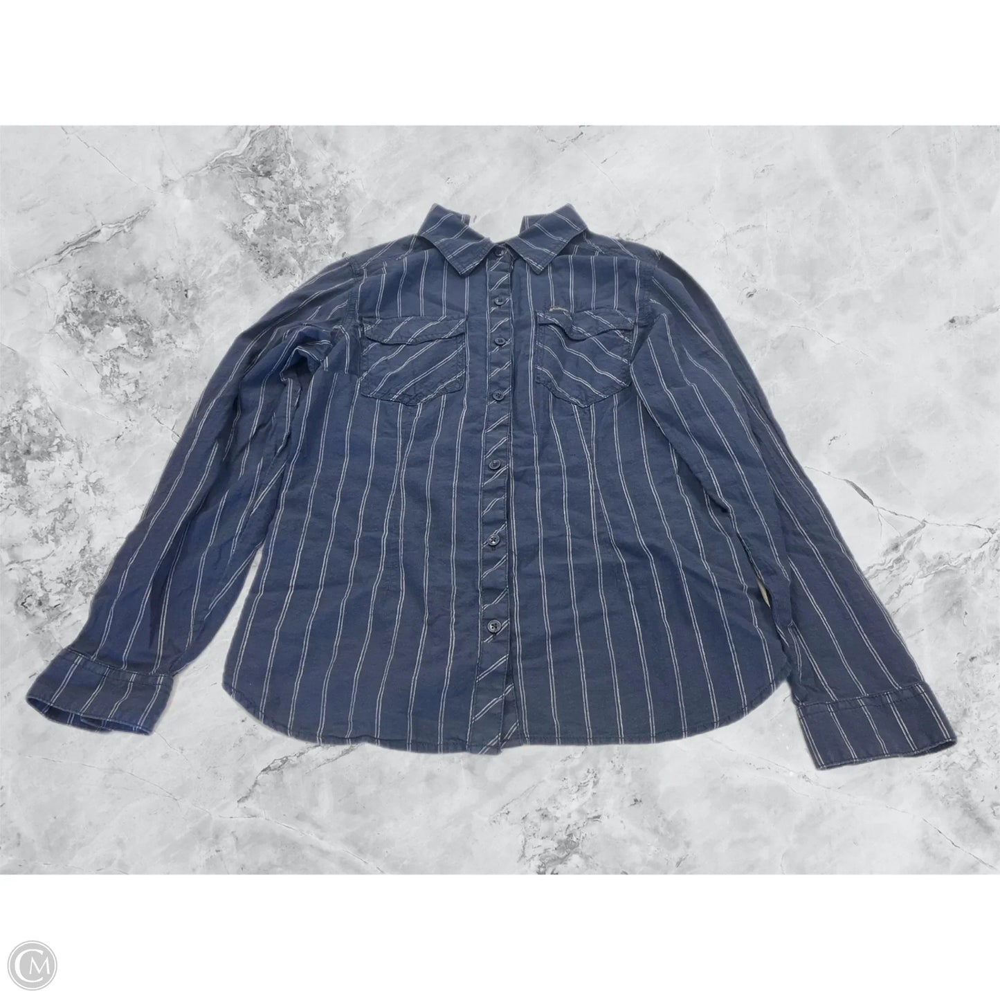 Top Long Sleeve By Columbia In Striped Pattern, Size: S