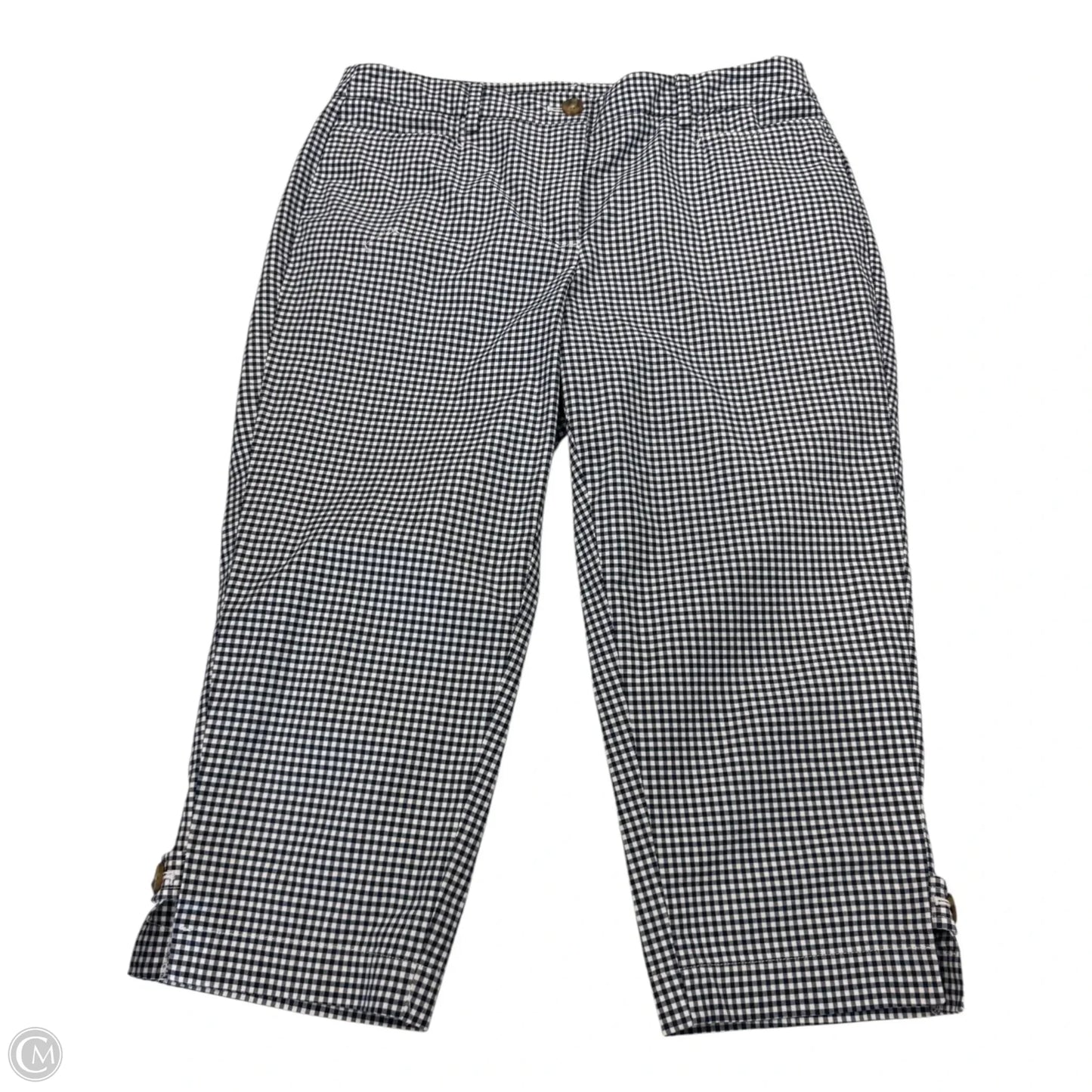 Pants Cropped By Talbots In Blue & White, Size: 8p