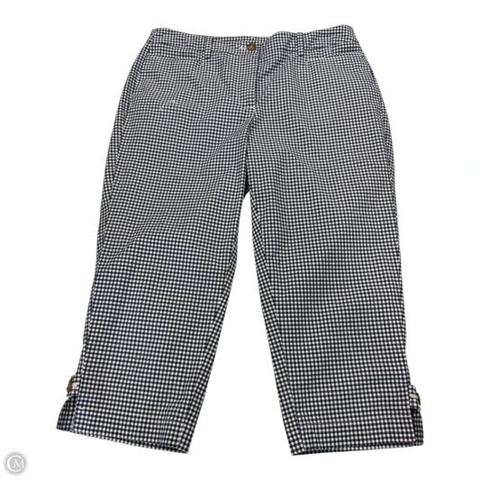 Pants Cropped By Talbots In Blue & White, Size: 8p