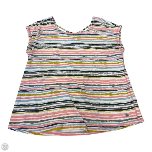 Top Short Sleeve By Talbots In Multi-colored, Size: L