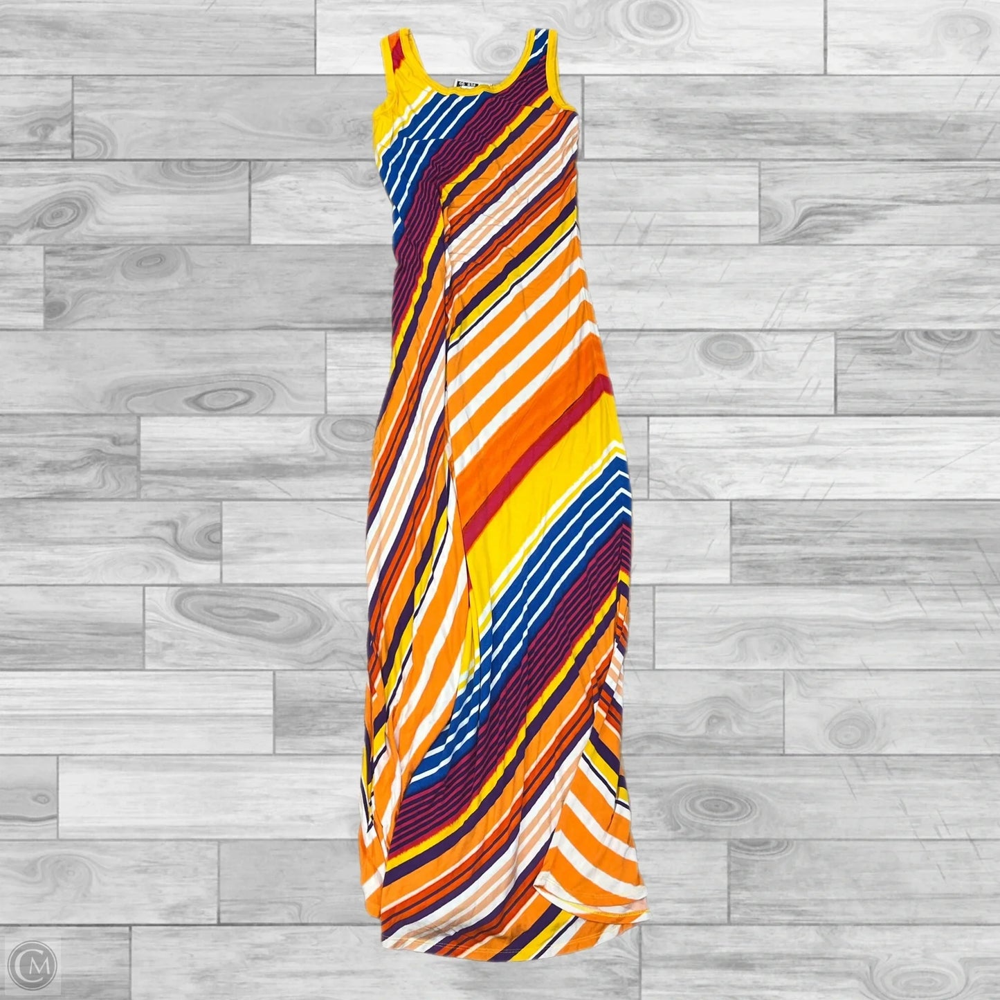 Dress Casual Maxi By Calvin Klein In Multi-colored, Size: M