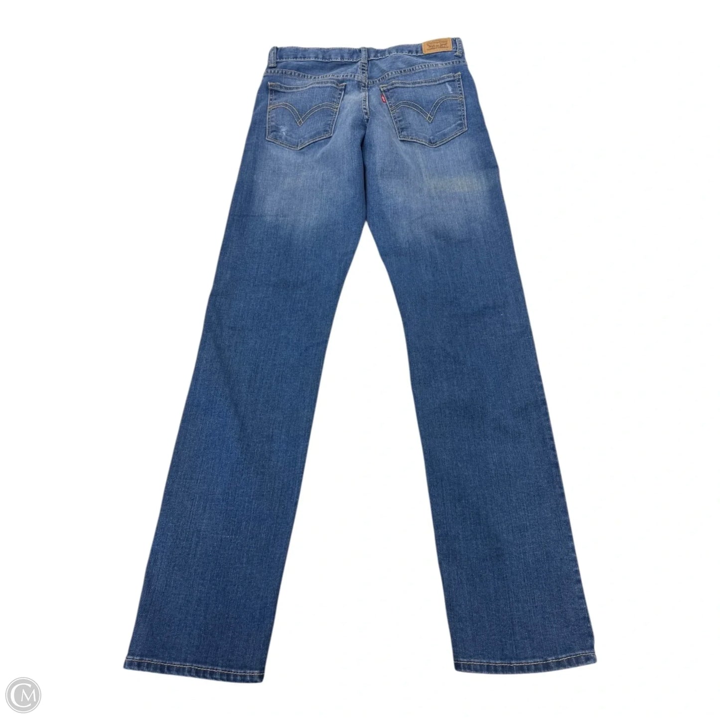 Jeans Skinny By Levis In Blue Denim, Size: 14