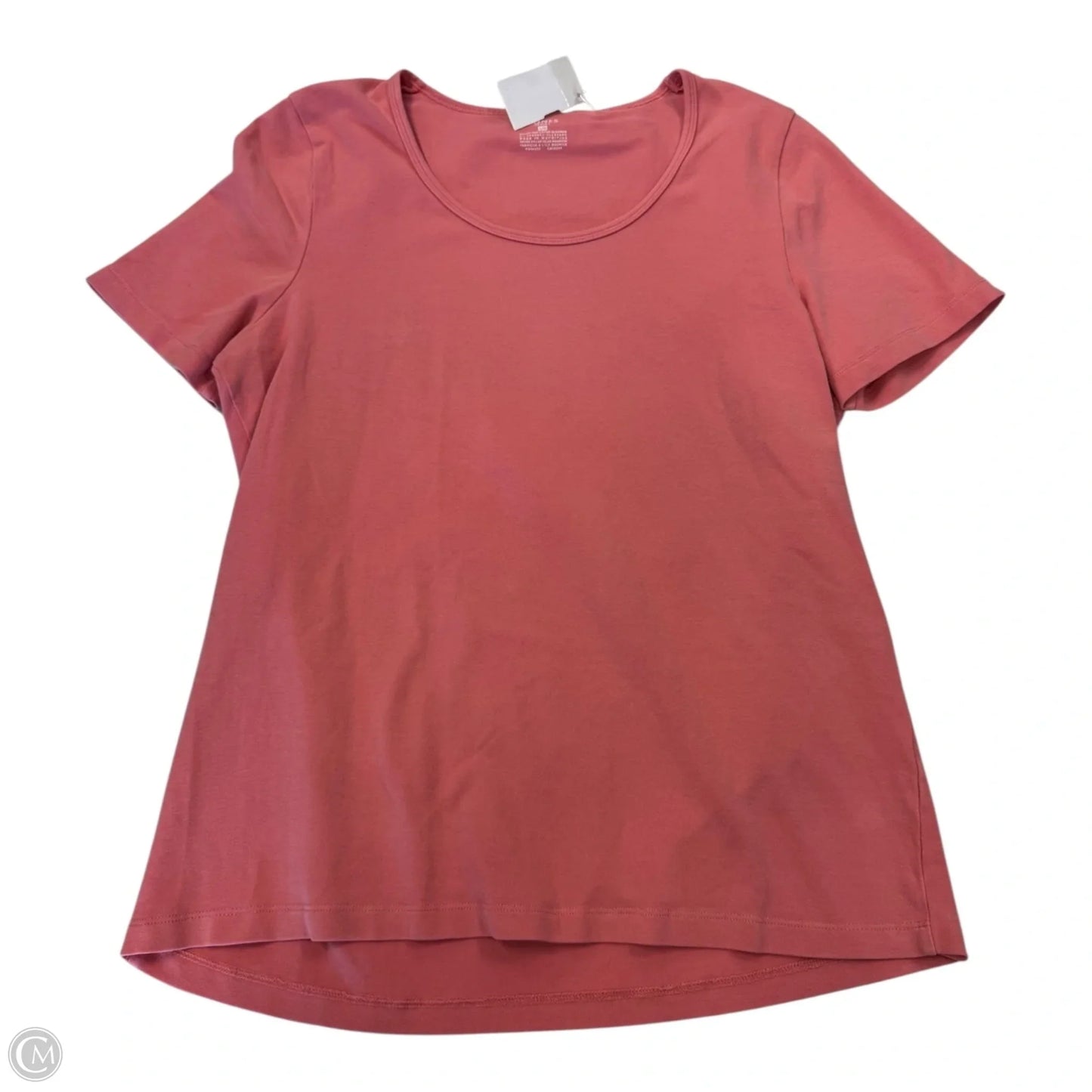 Top Short Sleeve Basic By Jones And Co In Pink, Size: L