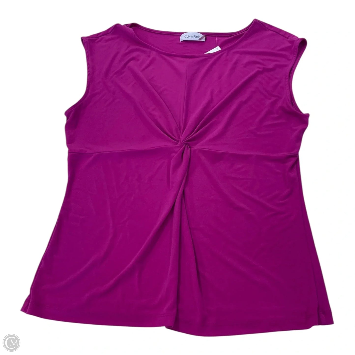 Top Sleeveless By Calvin Klein In Pink & Purple, Size: M