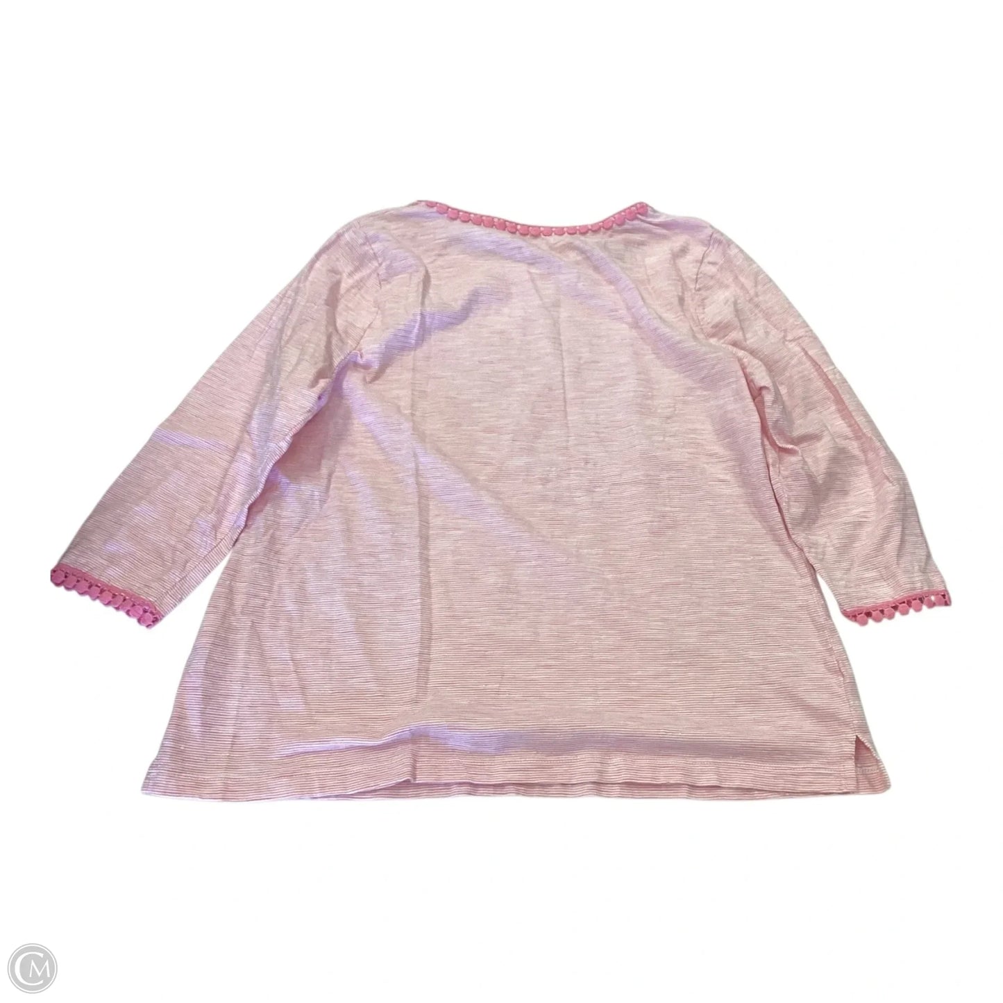 Top Long Sleeve By Talbots In Pink, Size: Xlp