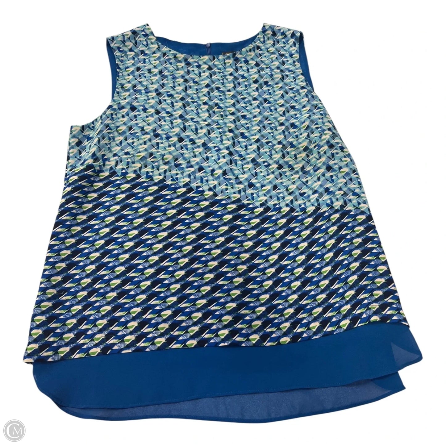 Top Sleeveless By Rose And Olive In Blue & Green, Size: M