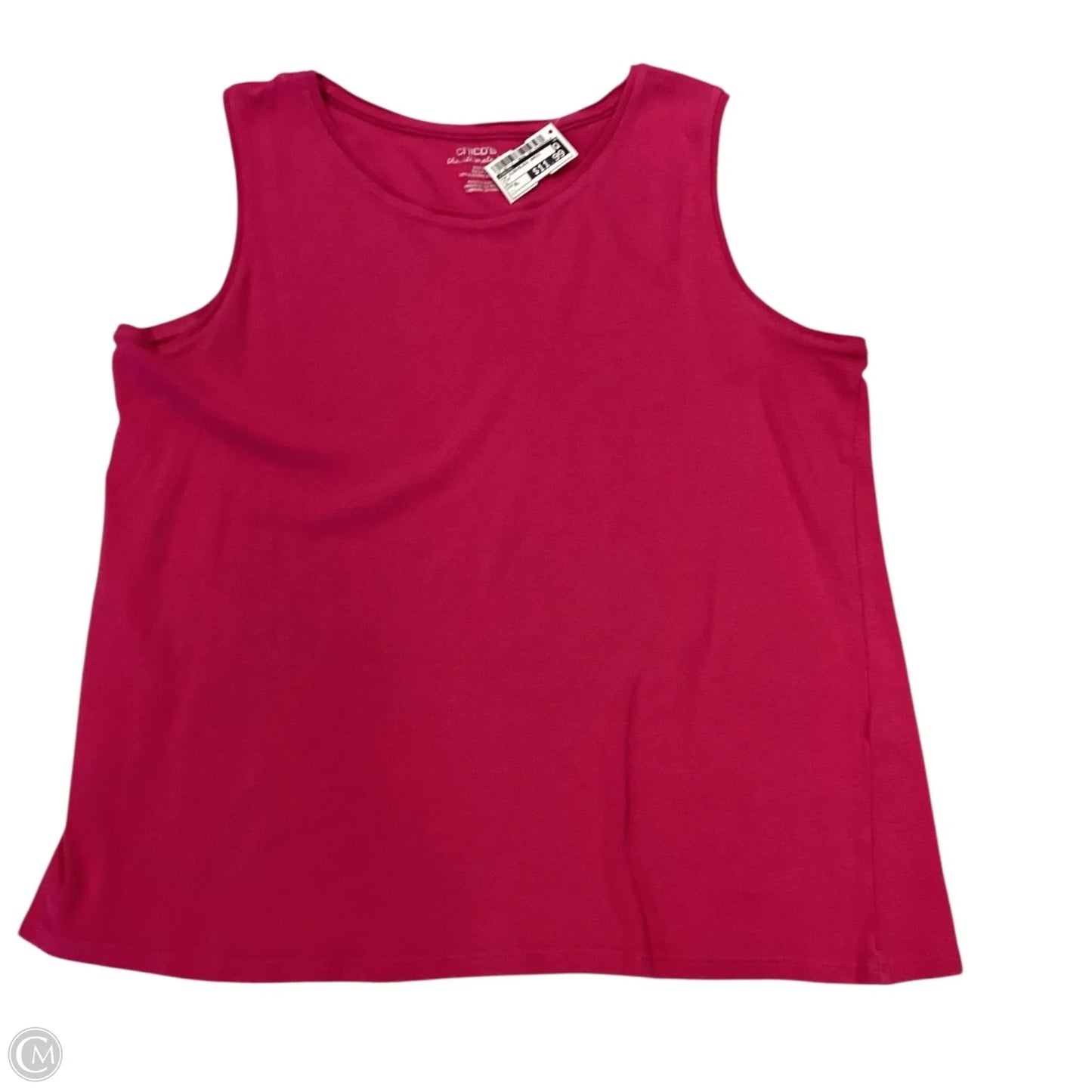 Top Sleeveless Basic By Chicos In Pink, Size: Xl