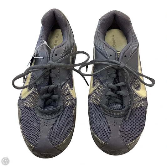 Shoes Athletic By Nike In Grey & Yellow, Size: 7