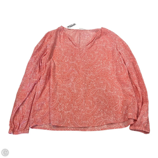 Top Long Sleeve By Gap In Coral, Size: M