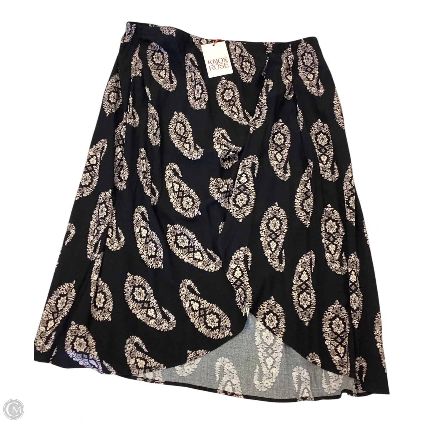 Skirt Maxi By Knox Rose In Black & Cream, Size: Xxl