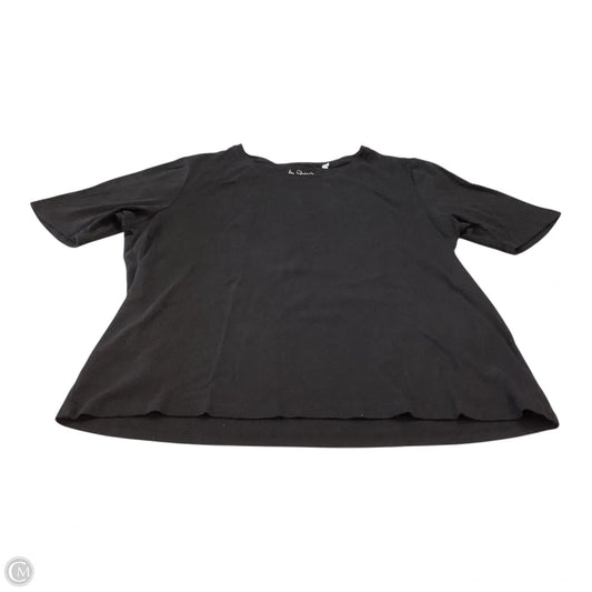 Top Short Sleeve Basic By Chicos In Black, Size: L