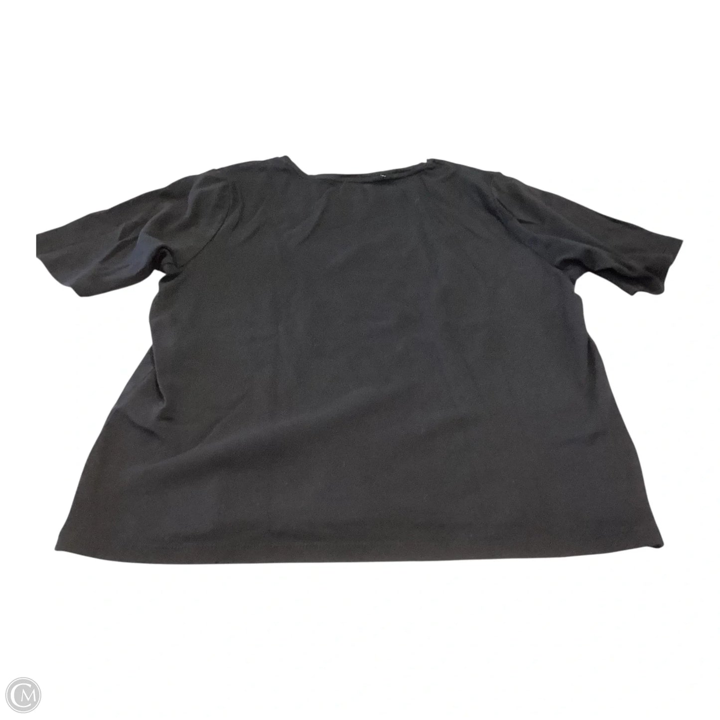 Top Short Sleeve Basic By Chicos In Black, Size: L