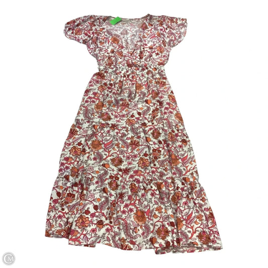 Dress Casual Maxi By Knox Rose In Orange & Pink, Size: S