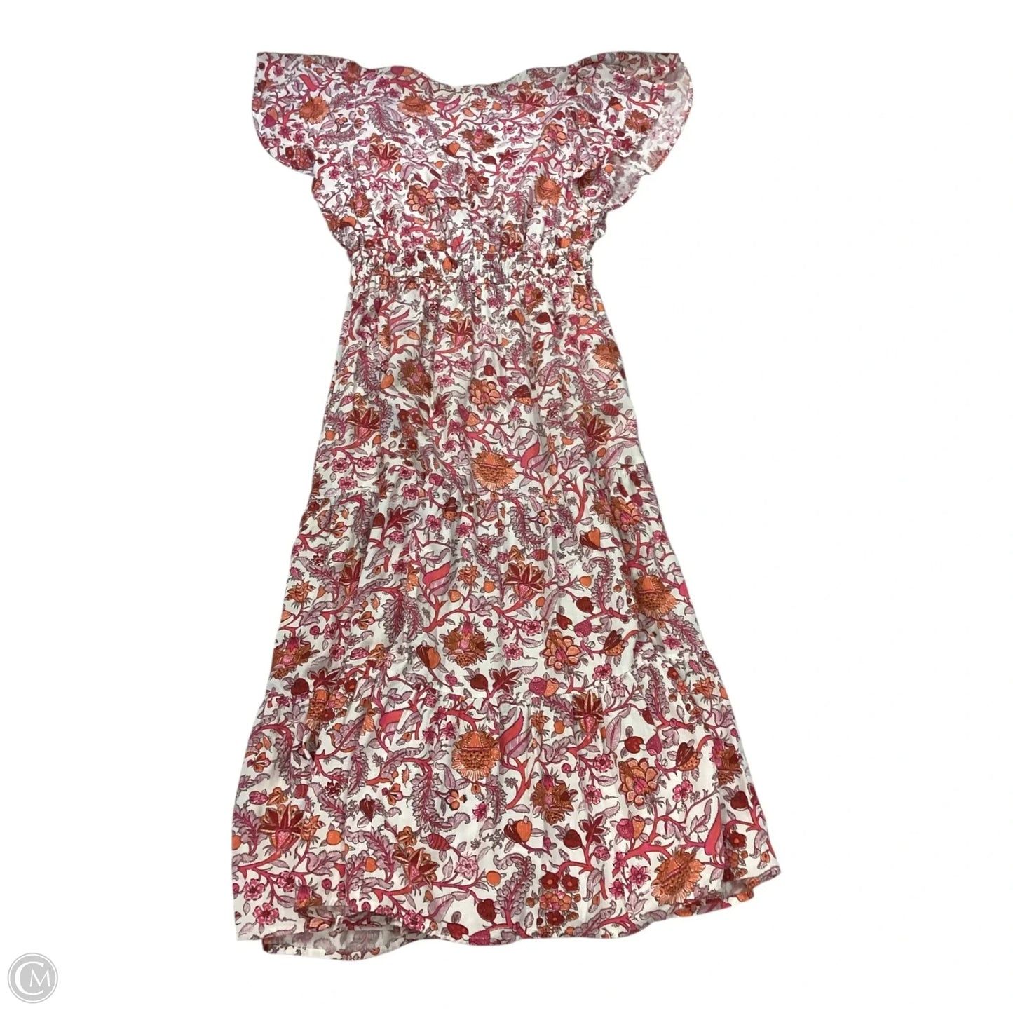 Dress Casual Maxi By Knox Rose In Orange & Pink, Size: S