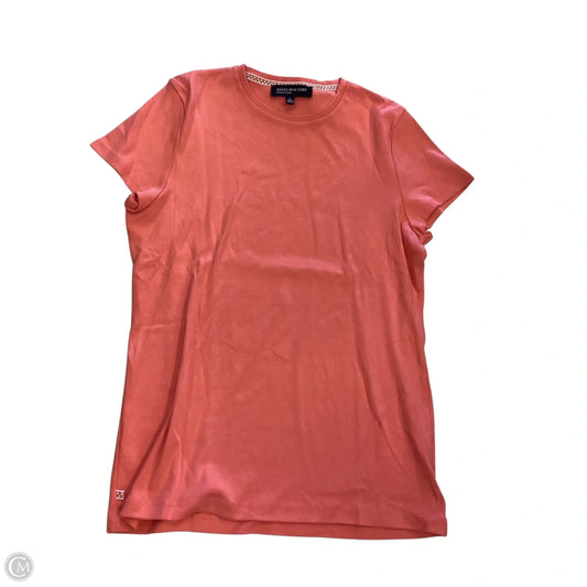 Top Short Sleeve Basic By Jones New York In Coral, Size: L