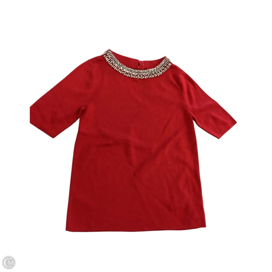 Top Short Sleeve By Talbots In Red, Size: M