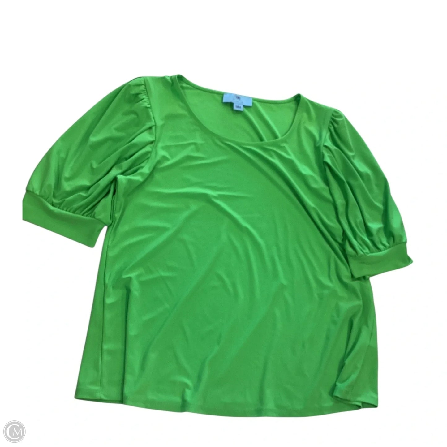 Top Short Sleeve By Cece In Green, Size: L