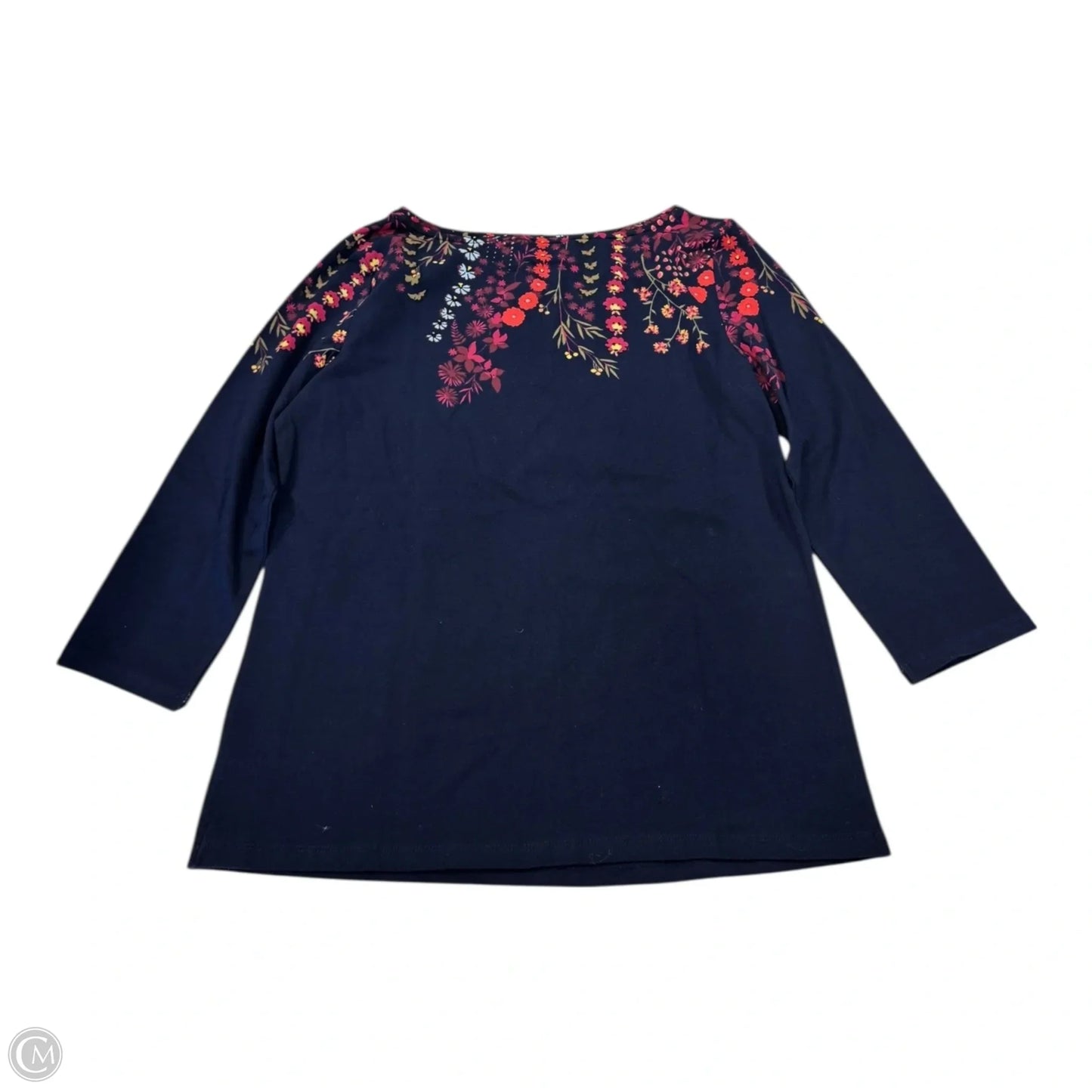 Top Long Sleeve By Talbots In Floral Print, Size: M