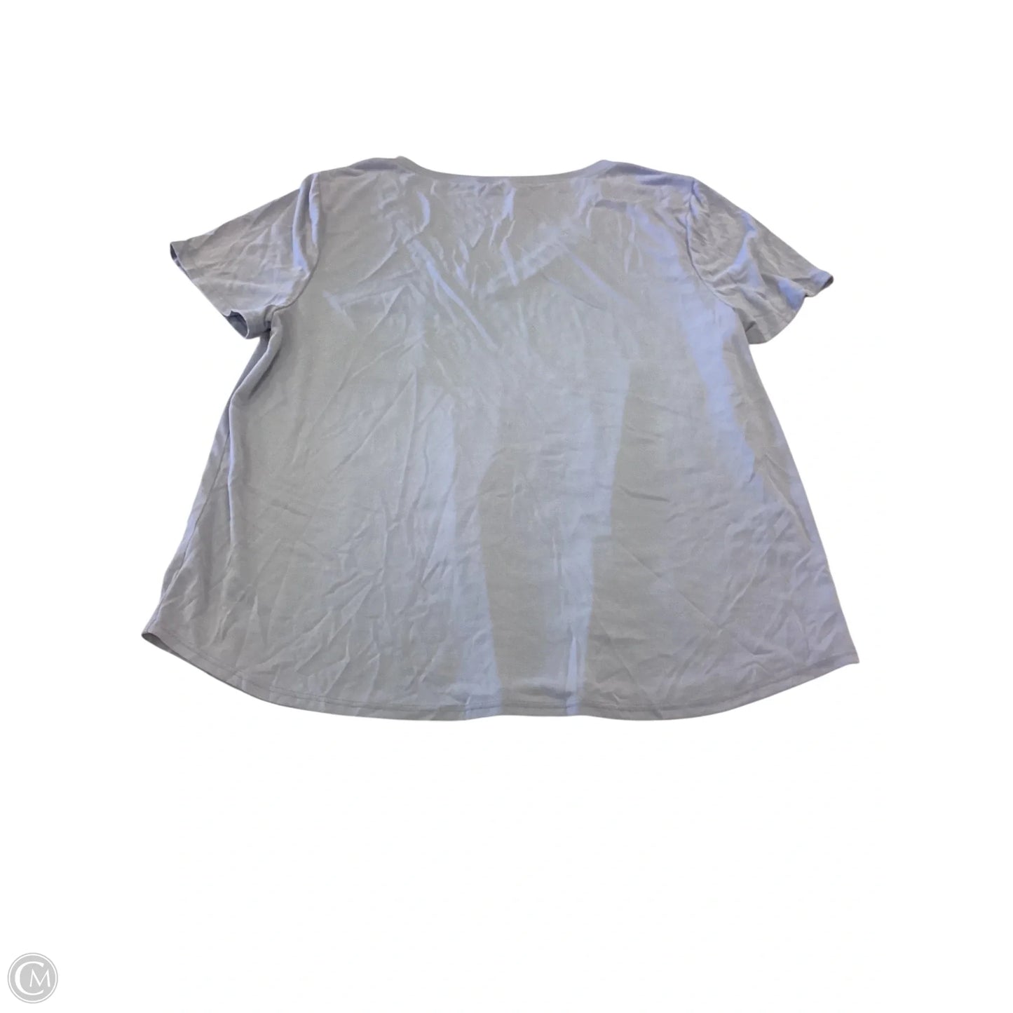 Top Short Sleeve Basic By Green Envelope In Grey, Size: L