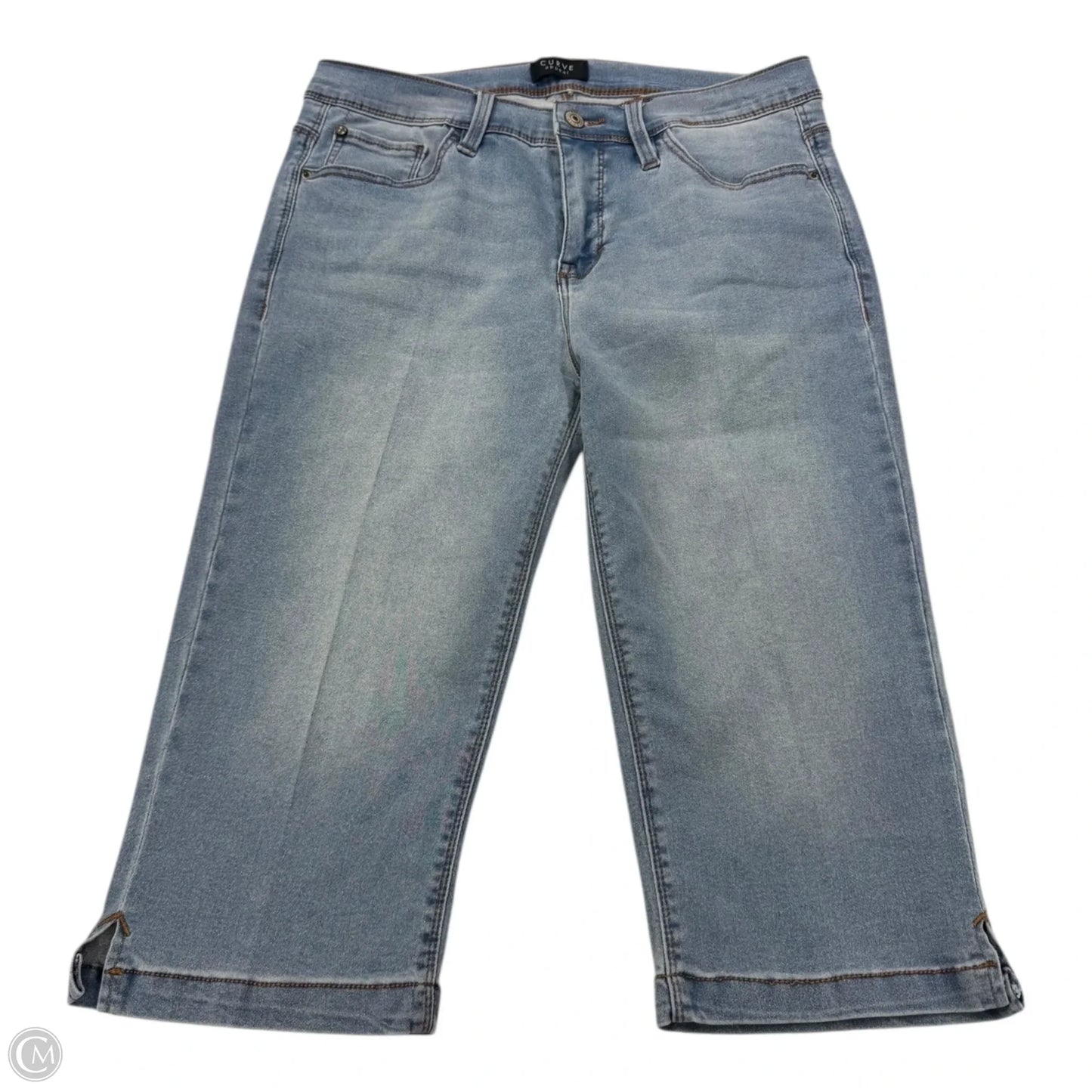Capris By Curve Appeal In Blue, Size: 10