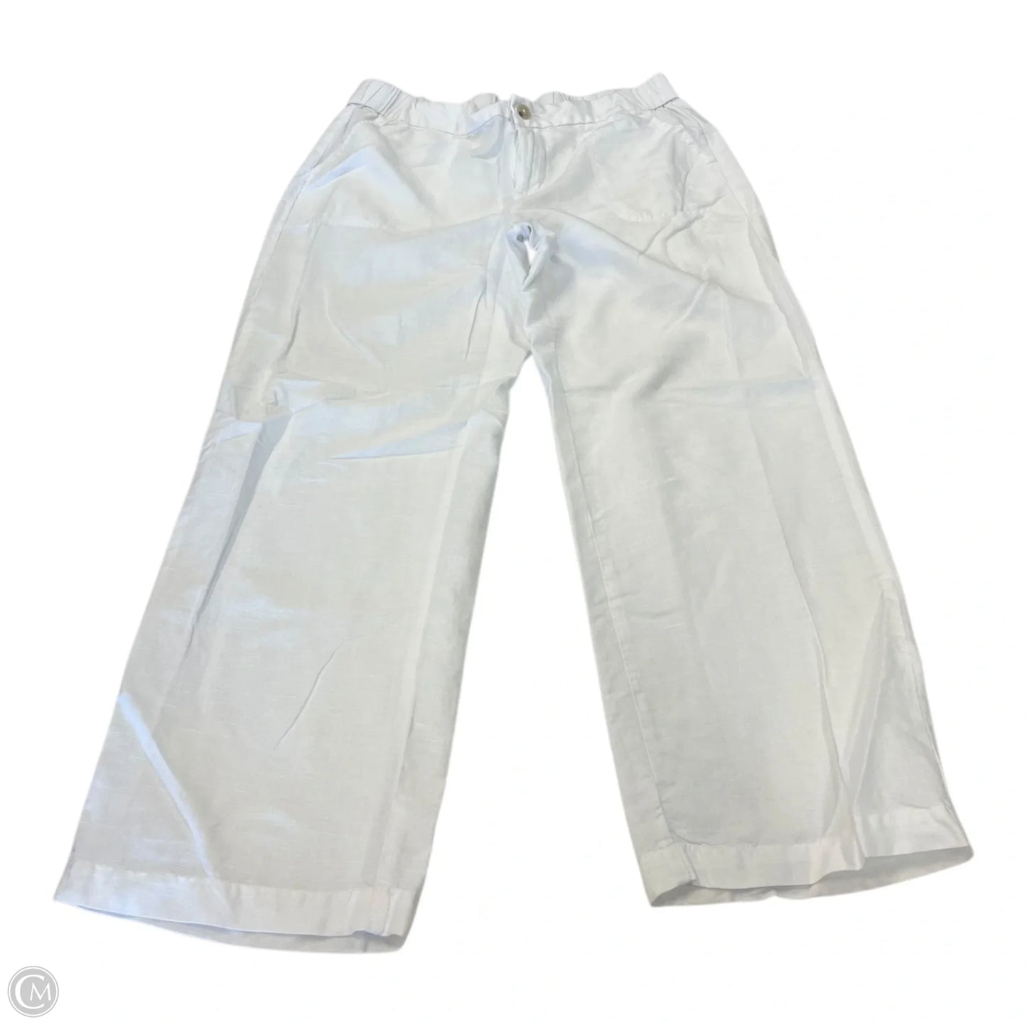 Pants Cropped By Liz Claiborne In White, Size: Mp