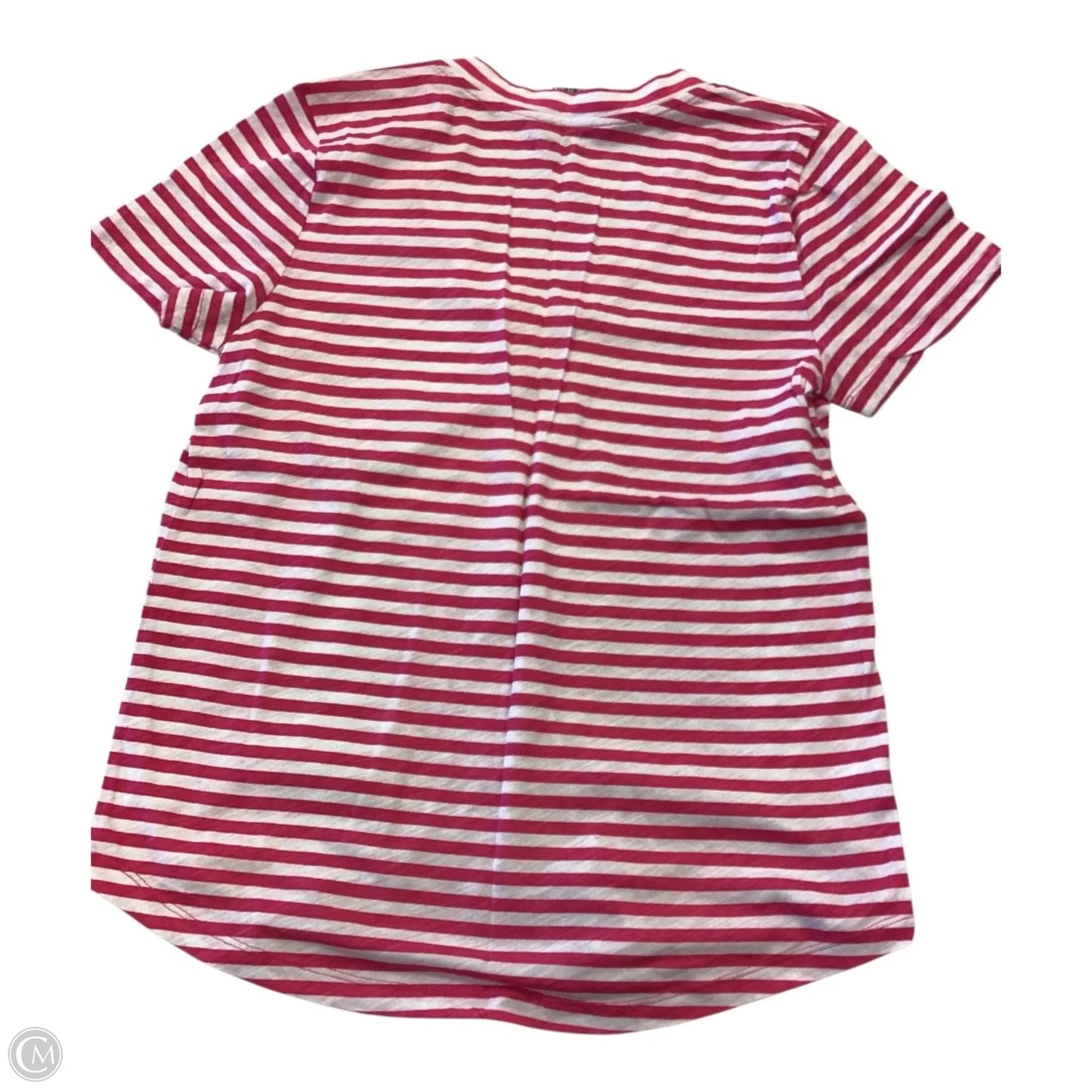 Top Short Sleeve By Loft In Striped Pattern, Size: S