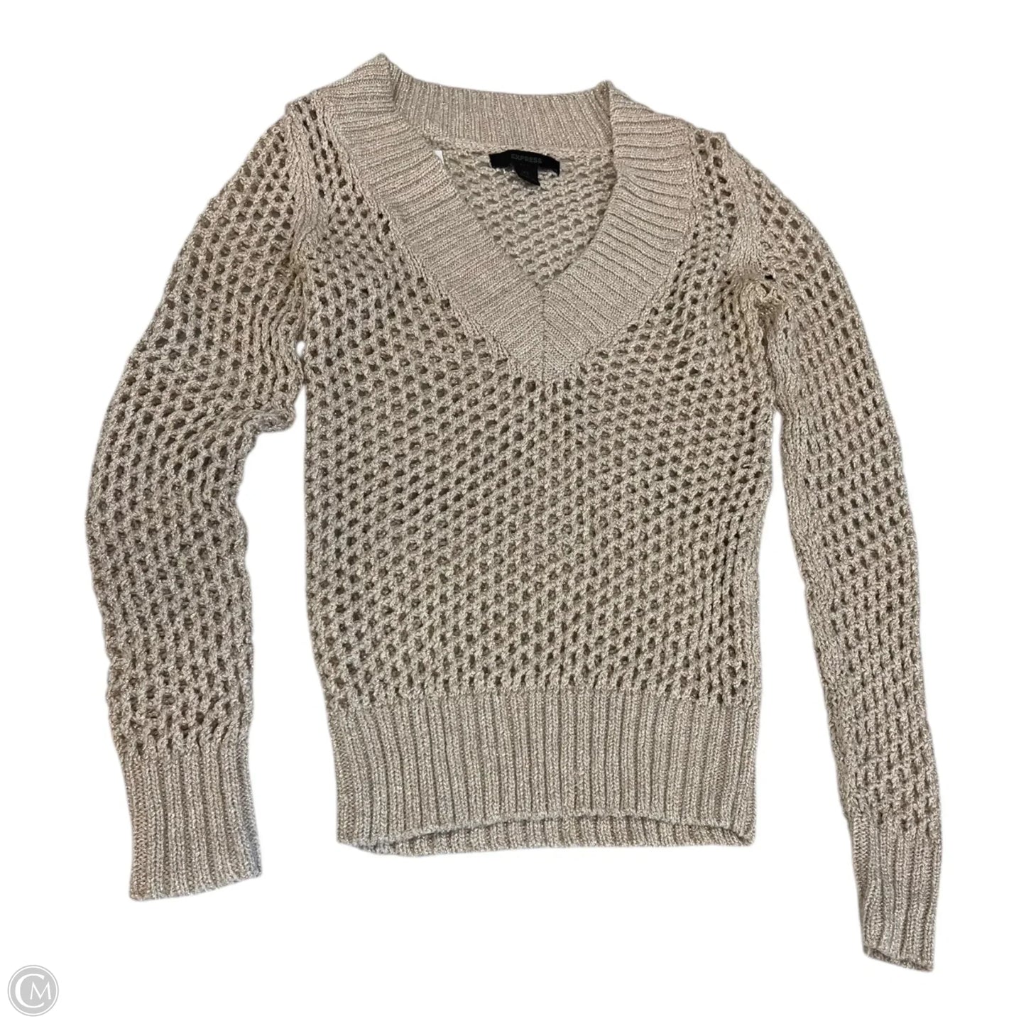 Sweater By Express In Tan, Size: Xs