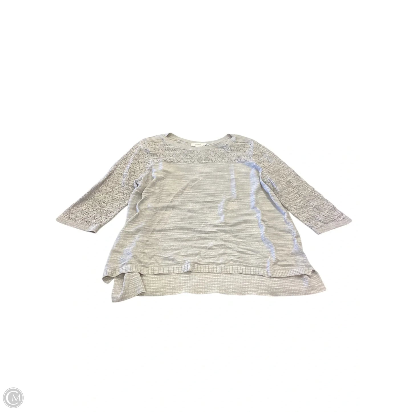 Sweater By Cj Banks In Grey, Size: 2x