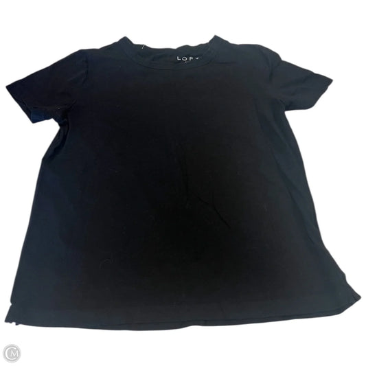 Top Short Sleeve Basic By Loft In Black, Size: M