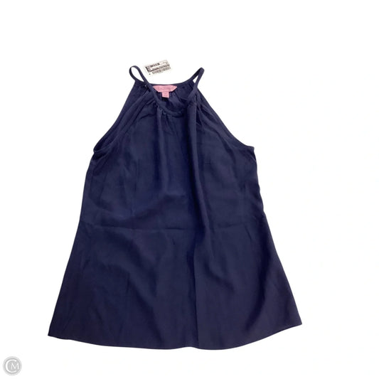 Top Sleeveless Designer By Lilly Pulitzer In Navy, Size: Xs