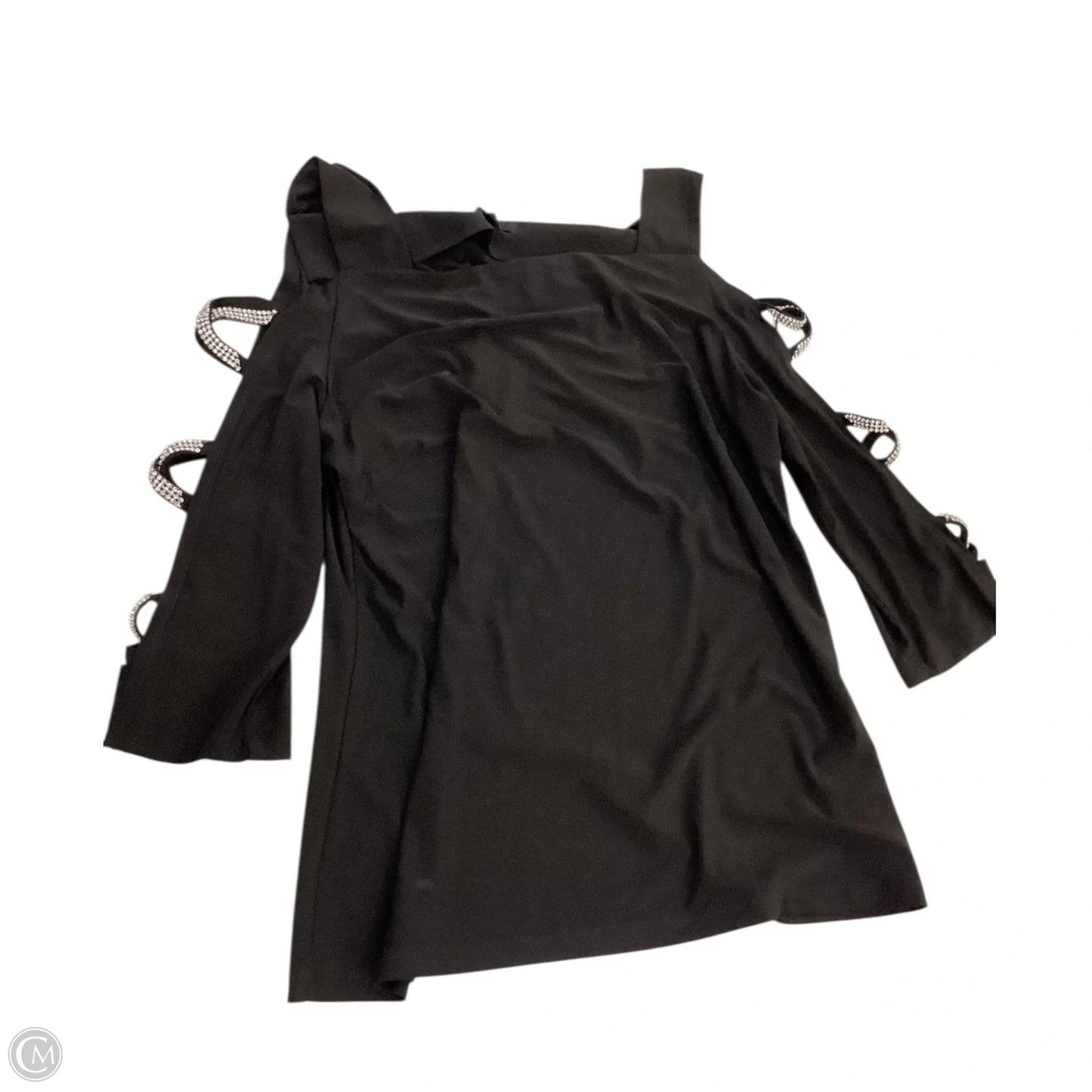 Top 3/4 Sleeve By Msk In Black, Size: M