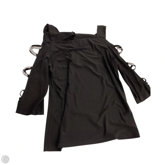 Top 3/4 Sleeve By Msk In Black, Size: M