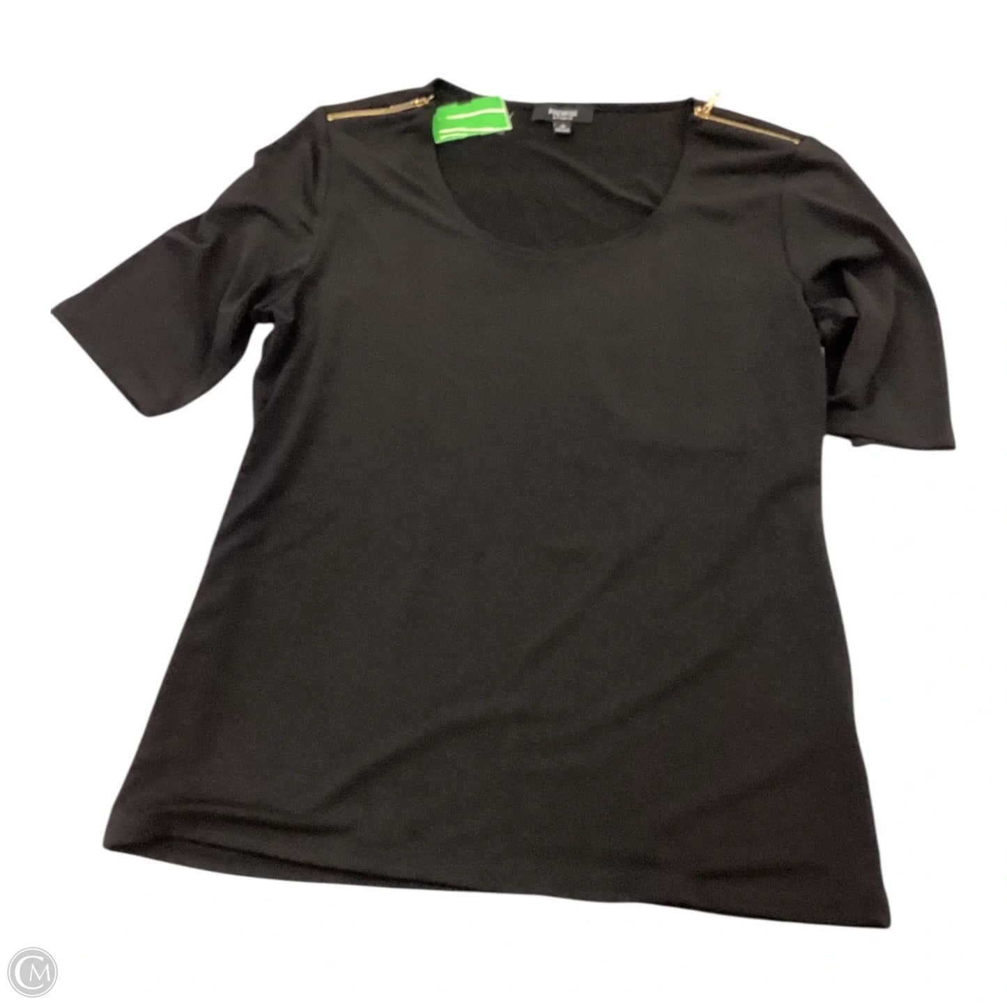 Top Short Sleeve By Premise In Black, Size: M