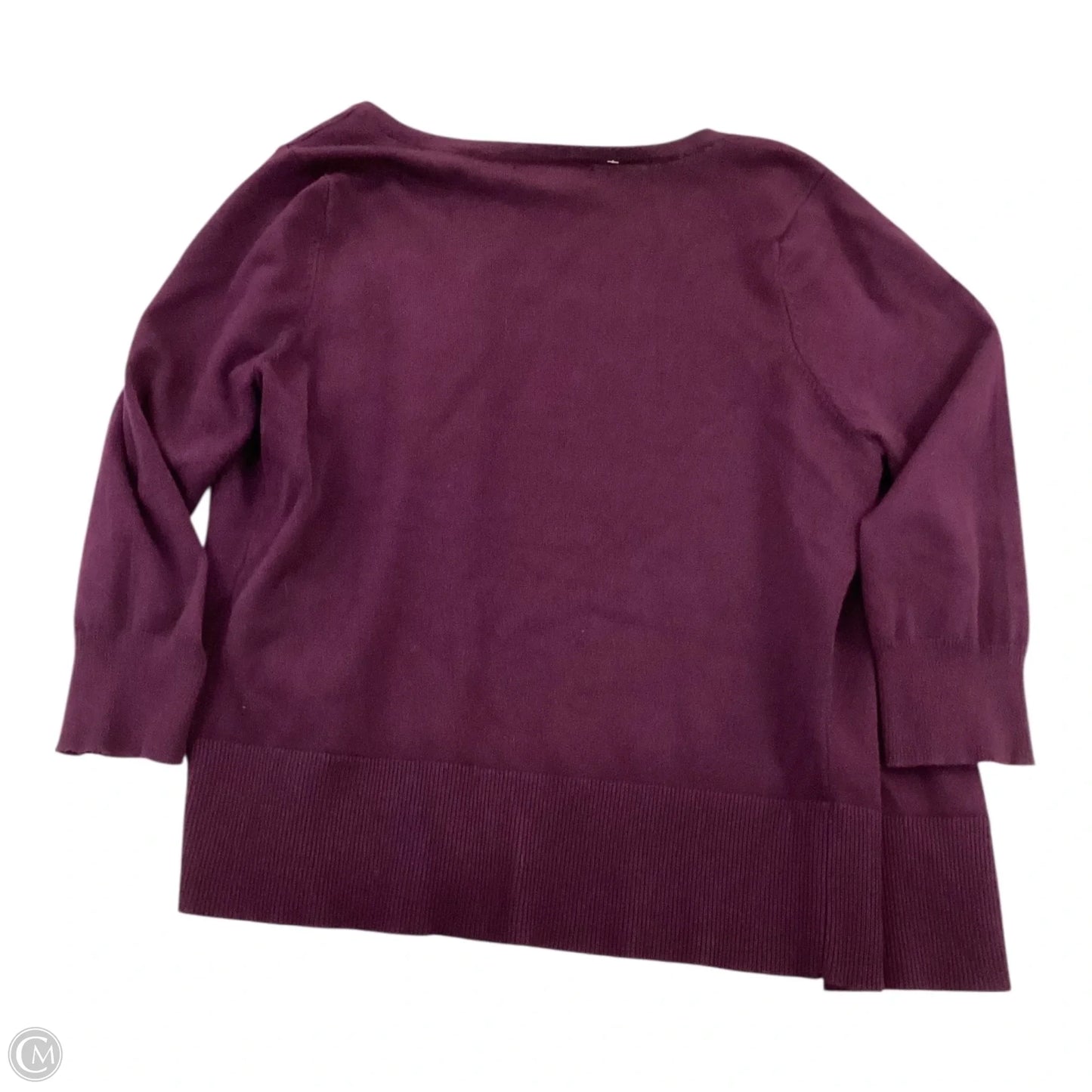 Sweater Cardigan By Simply Styled In Purple, Size: Mp