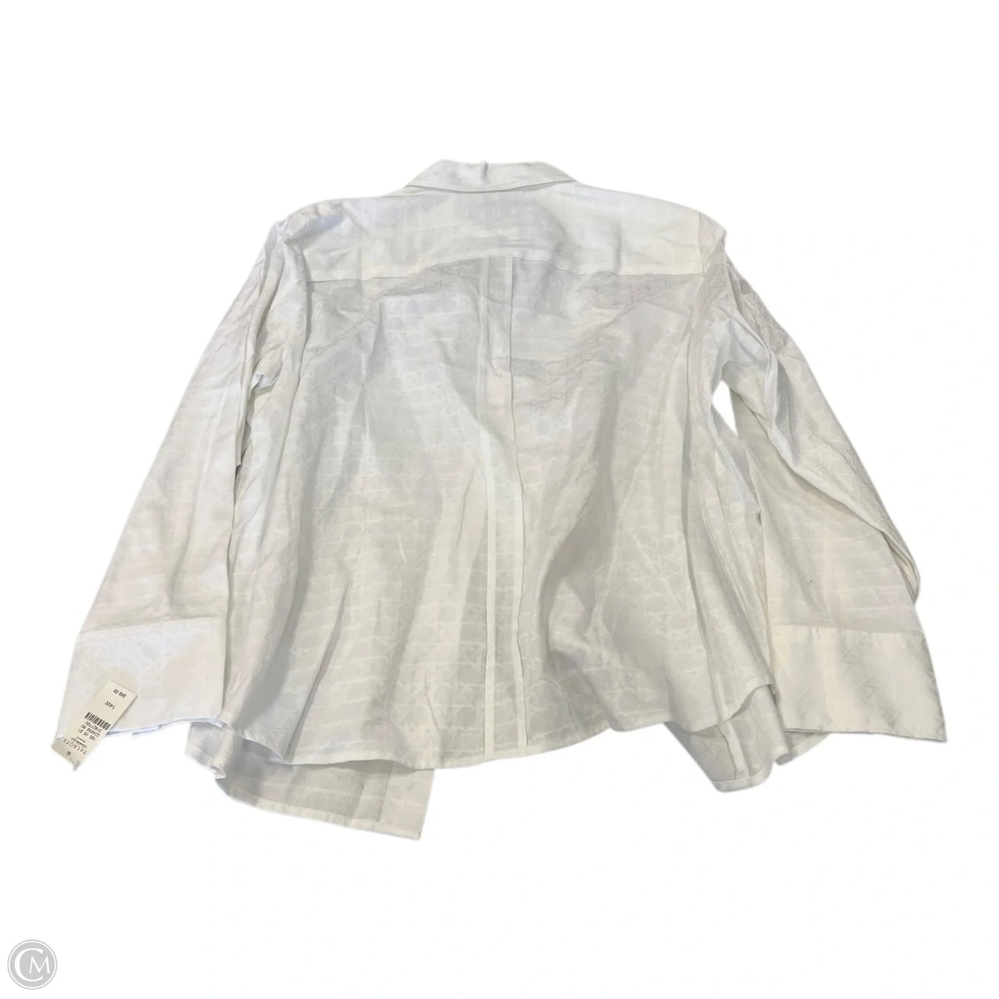 Top Long Sleeve By Talbots In White, Size: 14