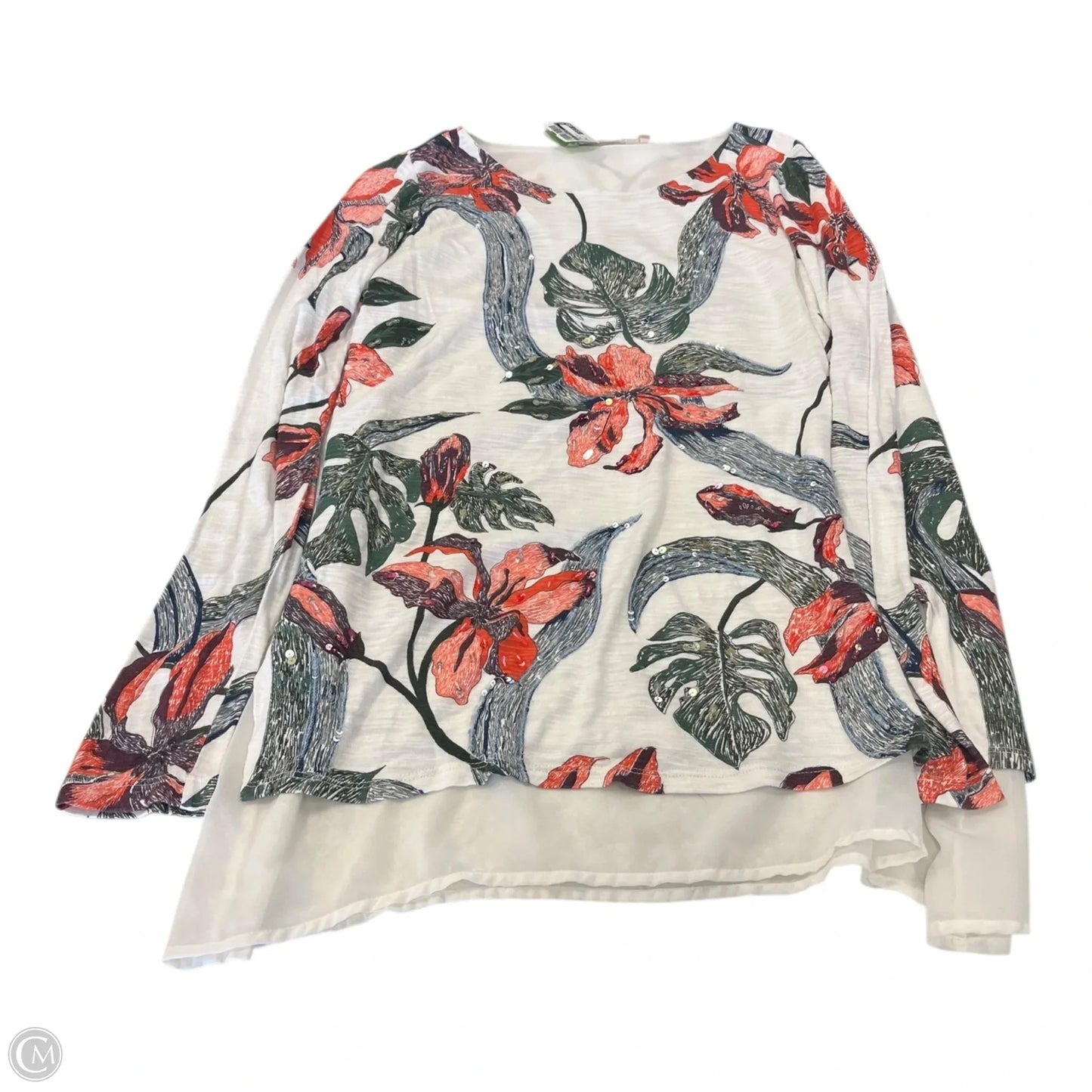 Top Long Sleeve By Soft Surroundings In Floral Print, Size: S