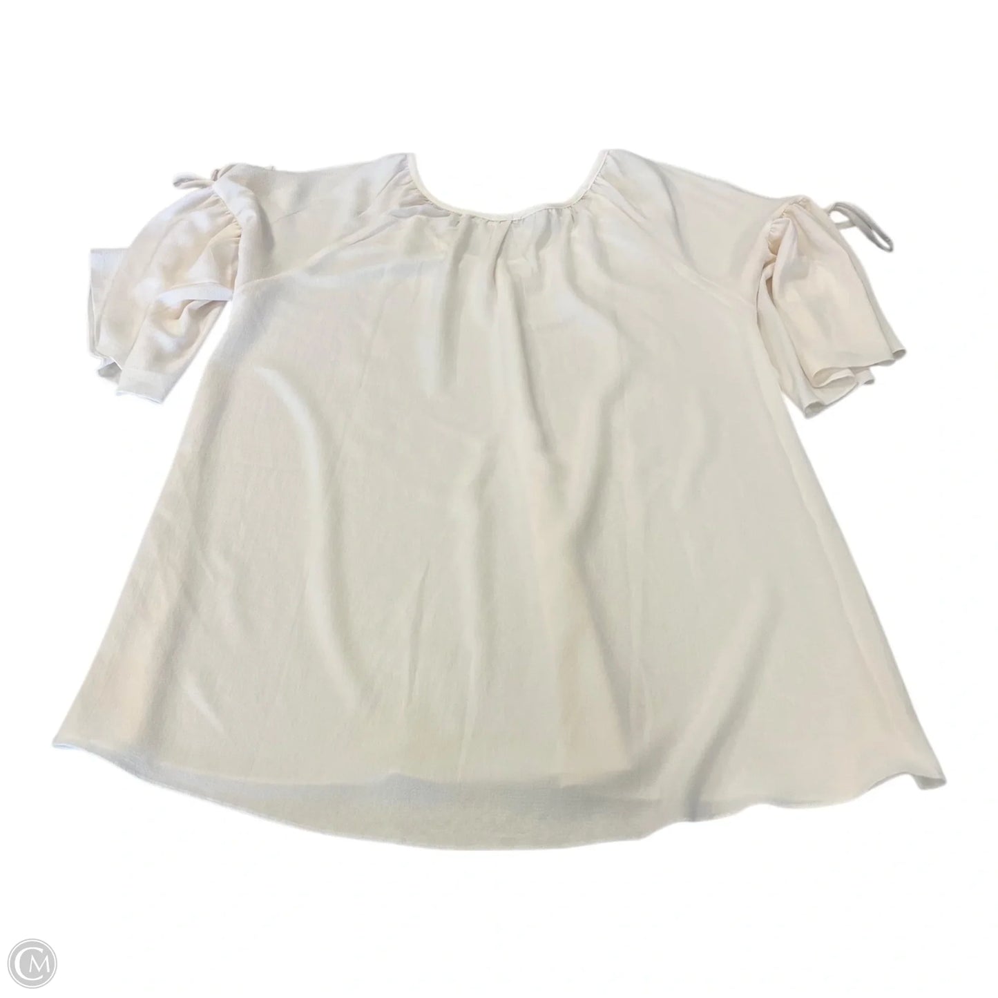 Top Short Sleeve By Southern Stitch In Cream, Size: L