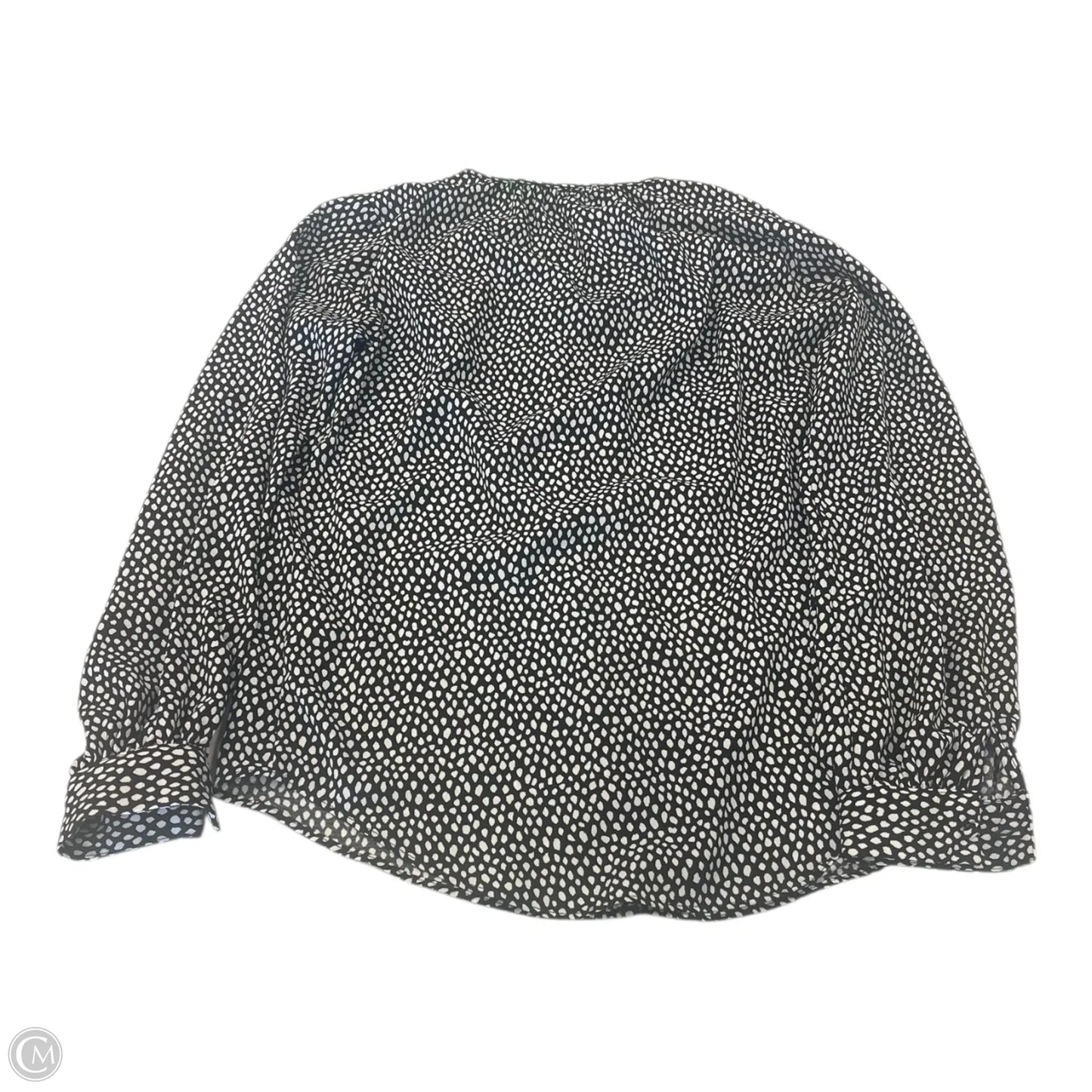 Top Long Sleeve By Nine West In Polkadot Pattern, Size: Xs