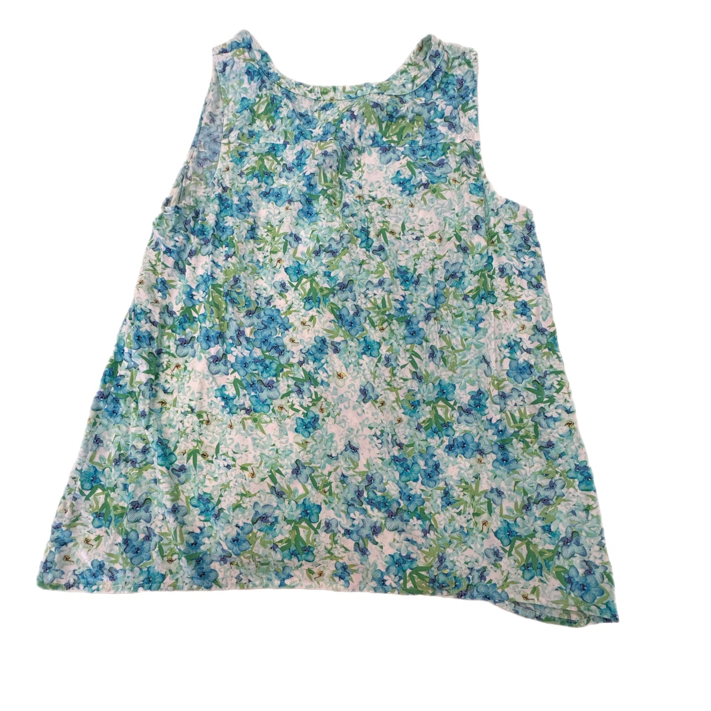 Top Sleeveless By J. Jill In Floral Print, Size: L