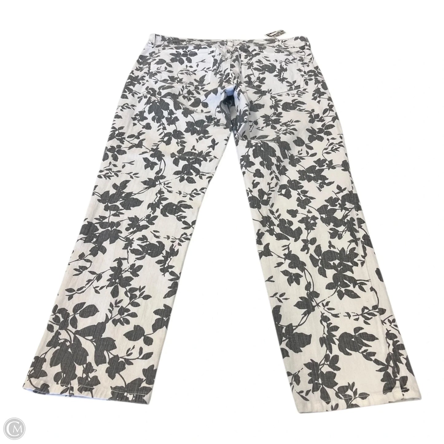 Jeans Cropped By Clothes Mentor In Floral Print, Size: 12